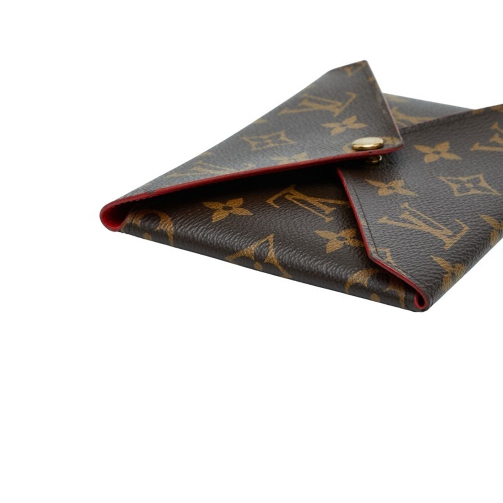 LOUIS VUITTON Authentic Brown Monogram Leather Pochette Mini Bag - Picture 7 of 10